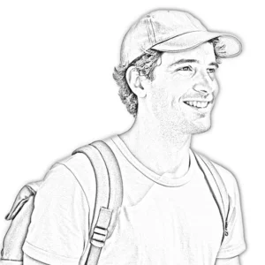 About Us % Aaron Kiʻilau Sketch.